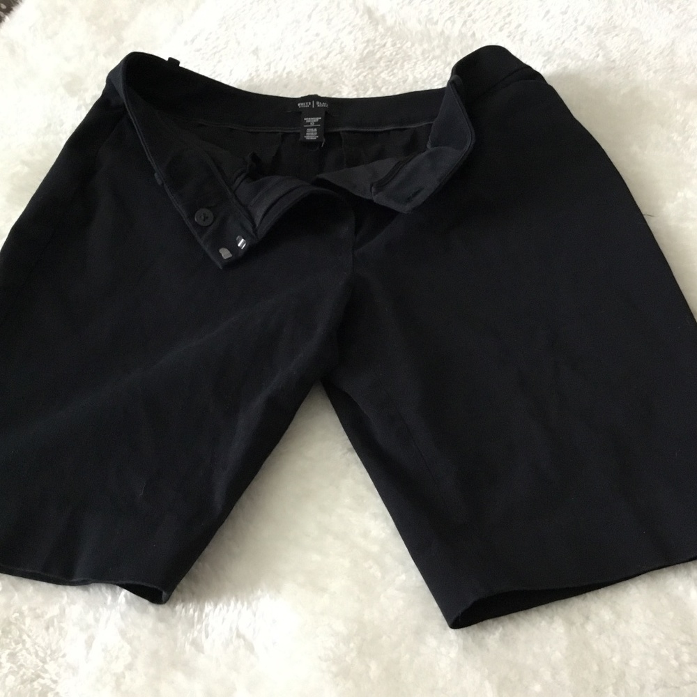 White House Black Market Black Long shorts stretch
